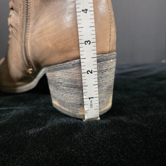 Antelope Gray Leather Boots sz 41 (US-10) - Picture 12 of 13